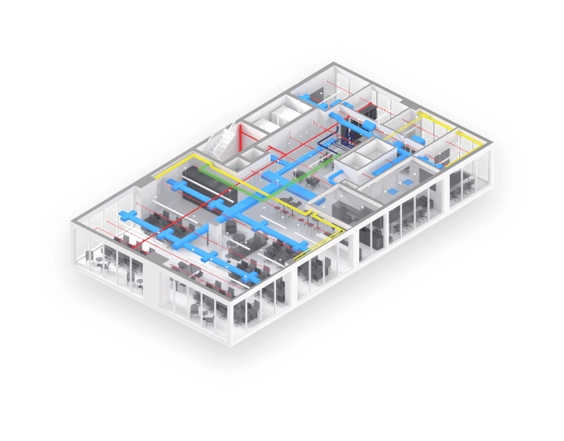 BIM model - Architecture, Furniture and MEP